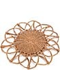 Color:Natural - Image 1 - Wicker Flower Charger