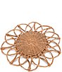 Southern Living Wicker Flower Charger, Color:Natural - Image 1