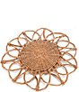 Color:Natural - Image 1 - Wicker Flower Charger