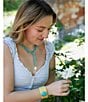 Southern Living x Barse Turquoise Magnesite and Shell Drift Convertible Long Pendant Necklace - Image 6