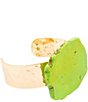 Southern Living x Barse Wild Bloom Agate Statement Cuff Bracelet - Image 1