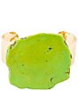 Southern Living x Barse Wild Bloom Agate Statement Cuff Bracelet - Image 2