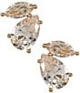 Southern Living x Borrowed & Blue Cubic Zirconia Double Stone Stud Earrings - Image 1