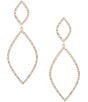 Southern Living x Borrowed & Blue Pave Open Diamond Drop Earrings - Image 1