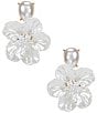 Southern Living x Borrowed & Blue Pearl Statement Flower Drop Earrings - Image 1