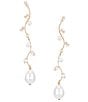 Southern Living x Borrowed & Blue Pearl Vine Drop Earrings - Image 1