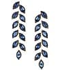 Southern Living x Borrowed & Blue Rhinestone Marquis Linear Earrings - Image 1