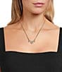Southern Living x Borrowed & Blue Stone Cluster Chain Necklace - Image 2
