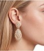 Southern Living x Borrowed & Blue Stone Statement Drop Earrings - Image 2