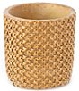 Color:Natural - Image 2 - x Nellie Howard Ossi Collection Cement Caning Flowerpot