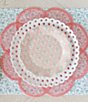 Color:Pink - Image 3 - x Nellie Howard Ossi Collection Pink Ruffle Accent Plate