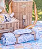 Color:Multi - Image 1 - x Nellie Howard Ossi Collection Quilted Block Print Reversible Picnic Blanket