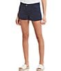 Color:Nautical Navy - Image 1 - Leah Twill Shorts