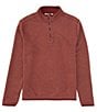 Color:Bordaux Red - Image 1 - Arden Reversible Quarter-Zip Pullover