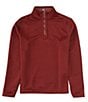 Color:Bordaux Red - Image 2 - Arden Reversible Quarter-Zip Pullover