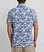 Color:Coronet Blue - Image 2 - Beachcast Floral Print Short Sleeve Woven Shirt