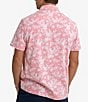 Color:Geranium Pink - Image 2 - Beachcast Floral Print Short Sleeve Woven Shirt