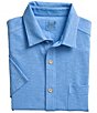 Southern Tide Beachcast Solid Knit Short Sleeve Woven Shirt,Specials : American Fashion Style Bags On Sale