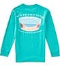 Southern Tide Boys Skipjack Cloud Beach Badge Long Sleeve T-Shirt - Image 1