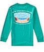 Southern Tide Boys Skipjack Cloud Beach Badge Long Sleeve T-Shirt - Image 1