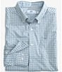 Color:Windward Blue - Image 1 - Brrr° Intercoastal Performance Stretch Poinsett Plaid Long Sleeve Woven Shirt