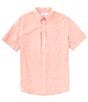 Color:Conch Shell - Image 1 - Brrr° What The Shell Woven Short Sleeve Sport Shirt