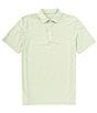 Color:Smoke Green - Image 1 - Brrr°eeze Beattie Stripe Performance Stretch Short Sleeve Polo Shirt