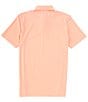 Color:Desert Flower Coral - Image 2 - Brrr°eeze Beattie Stripe Performance Stretch Short Sleeve Polo Shirt