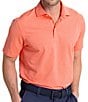 Southern Tide Brrr°®-eeze Heather Performance Stretch Short Sleeve Polo Shirt, Color:Heather Melon - Image 1