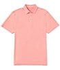 Color:Heather Flamingo Pink - Image 1 - Brrr°®-eeze Heather Performance Stretch Short Sleeve Polo Shirt