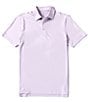 Color:Heather Orchid Petal - Image 1 - Brrr°eeze Heather Performance Stretch Short Sleeve Polo Shirt