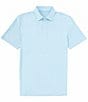 Color:Heather Dream Blue - Image 1 - Brrr°®-eeze Heather Performance Stretch Short Sleeve Polo Shirt