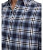 Southern Tide Brushed Twill Ashborough Plaid Long Sleeve Woven Shirt, Color:Heather Dress Blue - Image 4