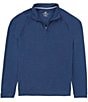 Color:Heather Dress Blue - Image 1 - Cruiser Heather Solid Performance Stretch Quarter-Zip Pullover