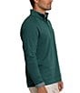 Southern Tide Cruiser Heather Solid Performance Stretch Quarter-Zip Pullover, Color:Heather Salt Meadow - Image 3
