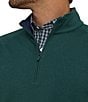 Southern Tide Cruiser Heather Solid Performance Stretch Quarter-Zip Pullover, Color:Heather Salt Meadow - Image 4