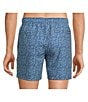 Color:Coronet Blue - Image 2 - Dazed And Transfused 6#double; Inseam Swim Trunks