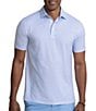 Southern Tide Driver Island View Gingham Printed Performance Short Sleeve Polo Shirt - Image 5