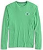 Southern Tide Est 2006 Badge Performance Stretch Long Sleeve Graphic T-Shirt, Color:Jade Green - Image 2