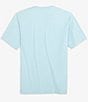 Color:Chilled Blue - Image 2 - Flag Left Chest Short Sleeve T-Shirt