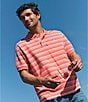 Southern Tide Heather Stripe Skipjack Short Sleeve Polo Shirt - Image 5