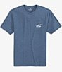 Color:Heather Ensign Blue - Image 2 - Heather Surf Club 06 Short Sleeve T-Shirt