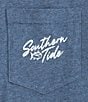 Color:Heather Ensign Blue - Image 3 - Heather Surf Club 06 Short Sleeve T-Shirt
