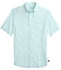 Color:Classic White - Image 1 - Brrr° Intercoastal That Floral Feeling Woven Short Sleeve Sport Shirt