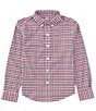 Southern Tide Little/Big Boys 4-16 Long Sleeve Haywood Plaid Intercoastal Sport Shirt, Color:Mineral Red - Image 1