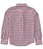 Southern Tide Little/Big Boys 4-16 Long Sleeve Haywood Plaid Intercoastal Sport Shirt, Color:Mineral Red - Image 2