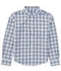 Southern Tide Little/Big Boys 4-16 Long Sleeve Haywood Plaid Intercoastal Sport Shirt, Color:Triumph Blue - Image 1