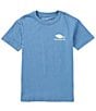 Color:Coronet Blue - Image 2 - Little/Big Boys 4-16 Short Sleeve Lure Fill Graphic T-Shirt