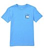 Color:Ocean Channel - Image 2 - Little/Big Boys 4-16 Short-Sleeve Skipjack Logo T-Shirt