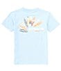 Color:Clearwater - Image 1 - Little/Big Boys 4-16 Short Sleeve Surf Style Graphic T-Shirt
